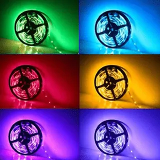 RGB strips 12/24V vises i forskellige farver